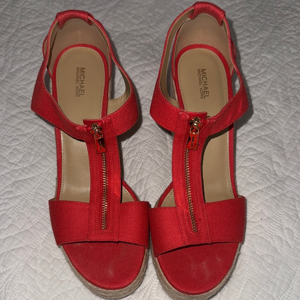 Michael Kors Vibrant Red Women's Sandals